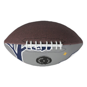 Personalized Modern Woodland Tree and Star  Football