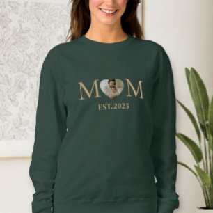 Personalized mom and dad photo sweatshirt, custom sweatshirt