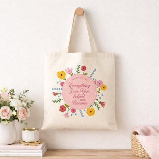 Personalized Mom Est Tote Bag Meaningful Gift