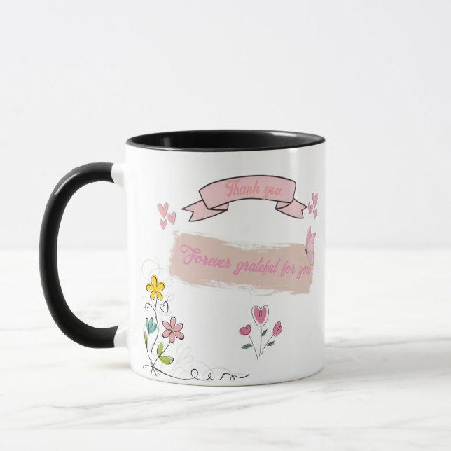 Personalized Mom Mug – Grateful for You Always (Left)
