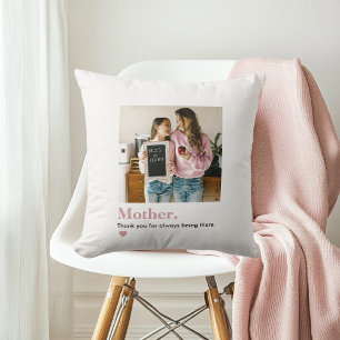 Personalized Mom Thank You Photo  Cushion