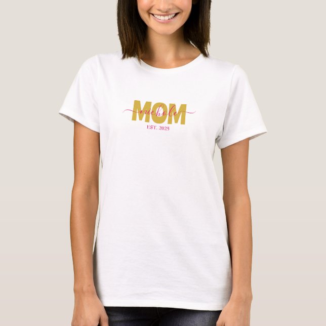 PERSONALIZED MOM TO BE T-Shirt (Front)