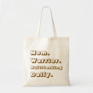 Personalized Mom Warrior Multitasking Daily Gifts Tote Bag