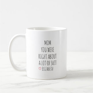 Personalized Mom You Were Right Mug