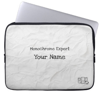 Personalized Monochrome Expert Electronics Bag