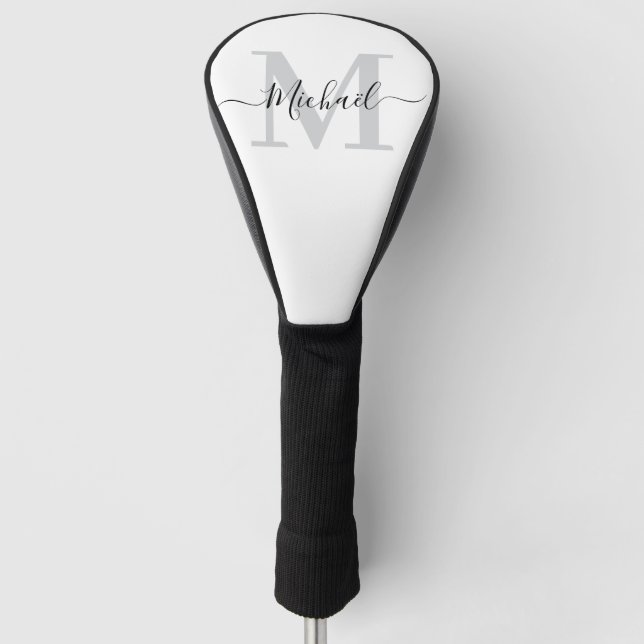 Personalized Monogram and Name  Golf Head Cover (Front)