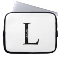 Personalized Monogram and Name Laptop Sleeve