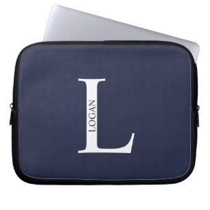Personalized Monogram and Name Laptop Sleeve