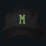 Personalized Monogram Bold Initial Embroidered Hat<br><div class="desc">Personalized Monogram Bold Initial embroidered cap/hats from Ricaso  - Easy change the monogram to your own - Monogrammed accessories.</div>