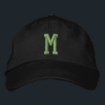 Personalized Monogram Bold Initial Embroidered Hat<br><div class="desc">Personalized Monogram Bold Initial embroidered cap/hats from Ricaso  - Easy change the monogram to your own - Monogrammed accessories.</div>