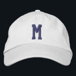 Personalized Monogram Bold Initial Embroidered Hat<br><div class="desc">Personalized Monogram Bold Initial embroidered cap/hats from Ricaso  - Easy change the monogram to your own - Monogrammed accessories.</div>