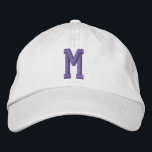 Personalized Monogram Bold Initial Embroidered Hat<br><div class="desc">Personalized Monogram Bold Initial embroidered cap/hats from Ricaso  - Easy change the monogram to your own - Monogrammed accessories.</div>
