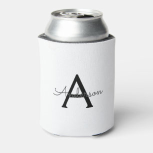 personalized Monogram  Can Cooler