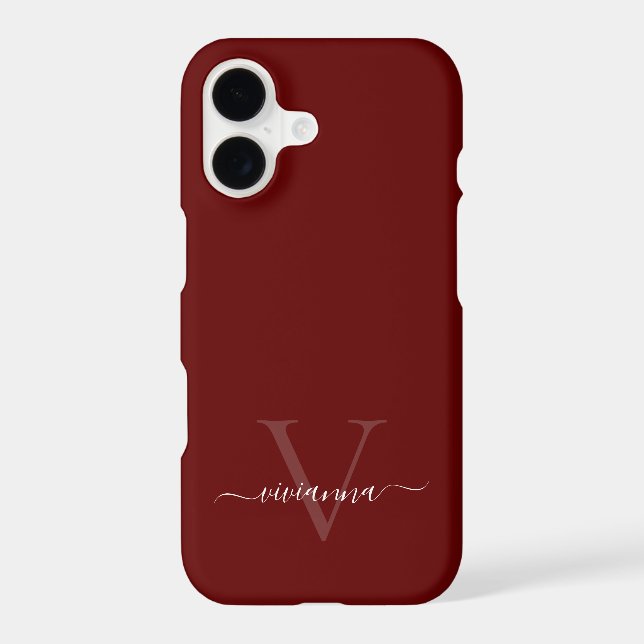 Personalized Monogram Case-Mate iPhone Case (Back)