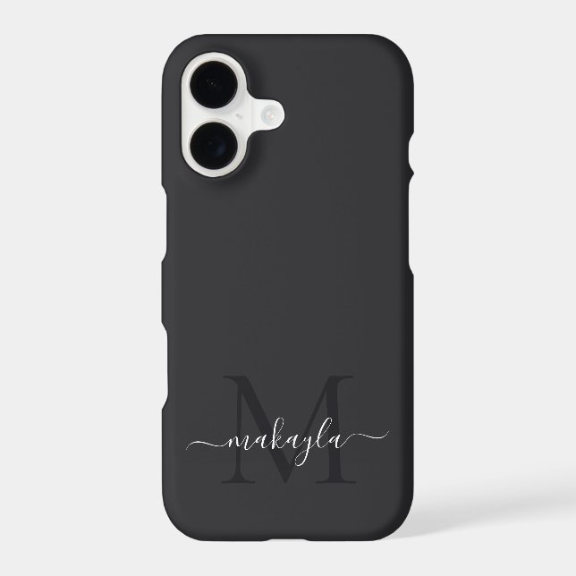 Personalized Monogram Case-Mate iPhone Case (Back)