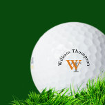 Personalized monogram golf balls<br><div class="desc">Stand out on the course with our personalized golf balls, designed for players who want to make their mark. Using our easy-to-use name templates, you can customize high-quality golf balls with names, initials, or short messages in just minutes. Whether you’re gifting a loved one or gearing up for a tournament,...</div>