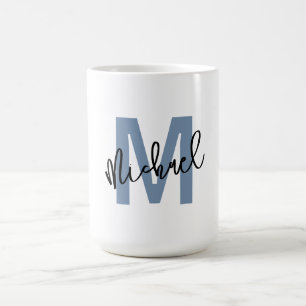 Personalized Monogram "M" with Name Michael – Coffee Mug