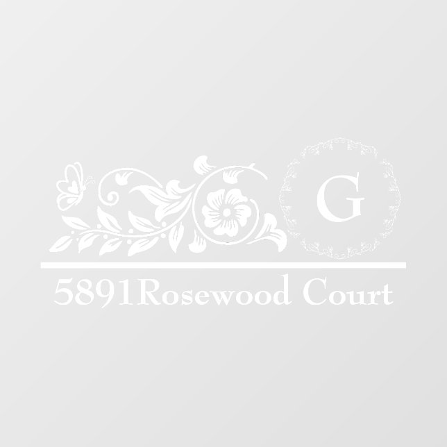 Personalized Monogram Mailbox (Sheet)