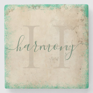 Personalized Monogram Stone Coaster