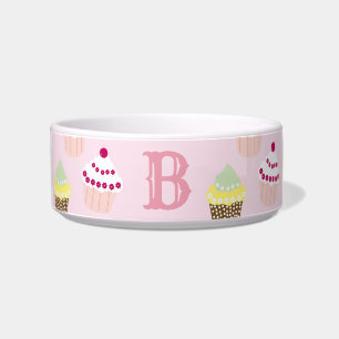 PERSONALIZED MONOGRAMMED CUPCAKES BOWL