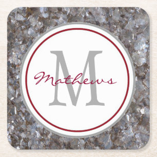 Personalized & Monogrammed  Square Paper Coaster