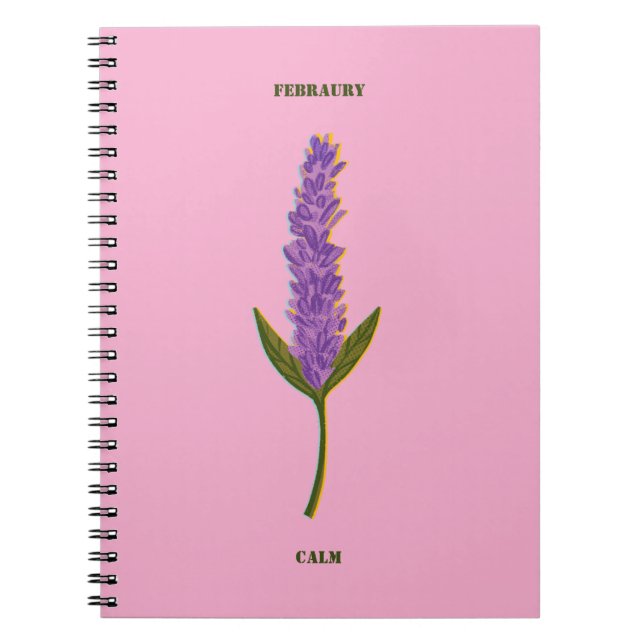 Personalized Monthly Serenity Journal Minimalist  (Front)