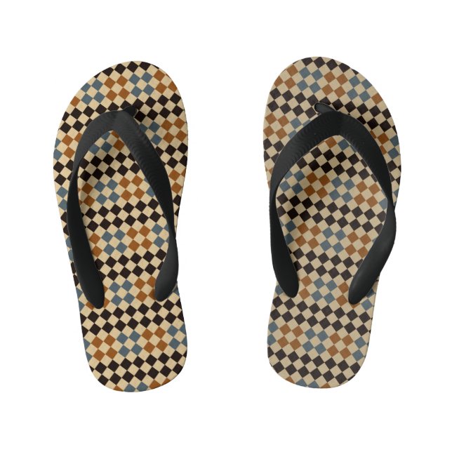 Personalized Mosaic Tile  Kid's Jandals (Footbed)