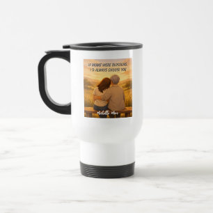 Personalized Mother’s Day Custom Portrait Travel Mug