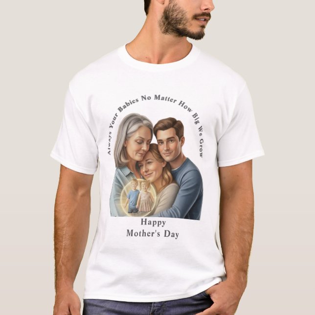personalized mother's day photo  T-Shirt (Front)