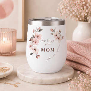 Personalized Mothers Day Wine Tumbler