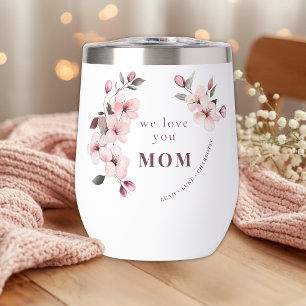 Personalized Mothers Day Wine Tumbler
