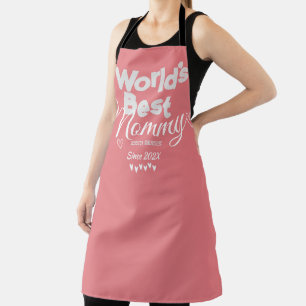 Personalized mothers Day, world's best mommy gift Apron
