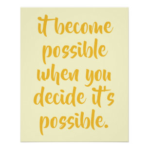PERSONALIZED MOTIVATIONAL QUOTES SIMPLE STYLISH POSTER