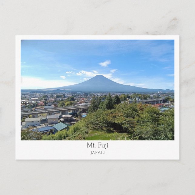 Personalized, Mount Fuji, Japan Postcard (Front)