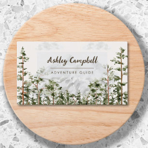 Personalized Mountain Forest Nature Business Card
