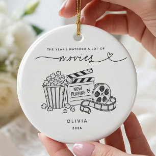 Personalized Movie Lover Christmas Ornament