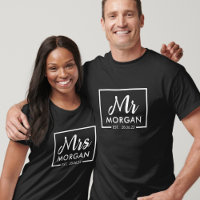 PERSONALIZED Mr and Mrs custom couple