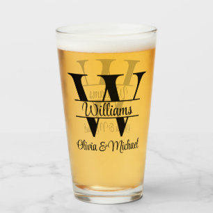 Personalized Mr and Mrs Wedding Toast Favor Gift Glass