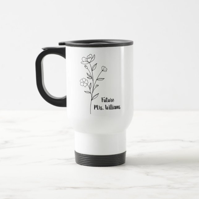 Personalized Mrs Gifts for the bride to be cup wit (Left)