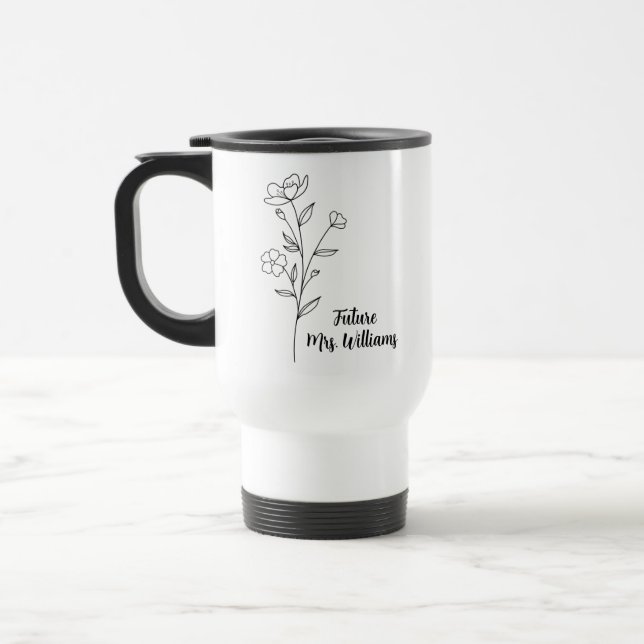 Personalized Mrs Gifts for the bride to be cup wit (Left)
