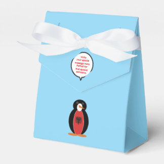 Personalized Ms. Penguin Albania Tent Favour Box
