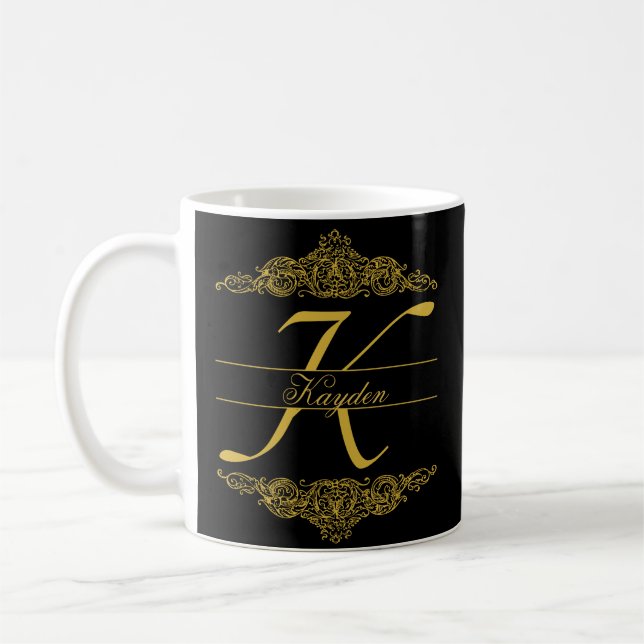 Personalized Mug - Letter K (Left)