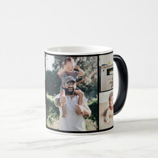 PERSONALIZED MUG, WITH PHOTOS FOR THE HAPPIEST DAD MAGIC MUG