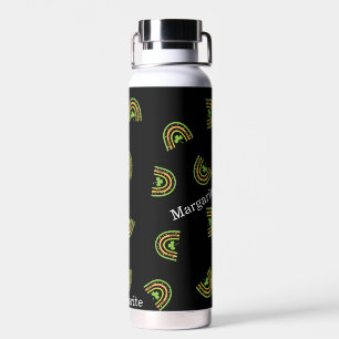 Personalized Multicolor Rainbows Water Bottle