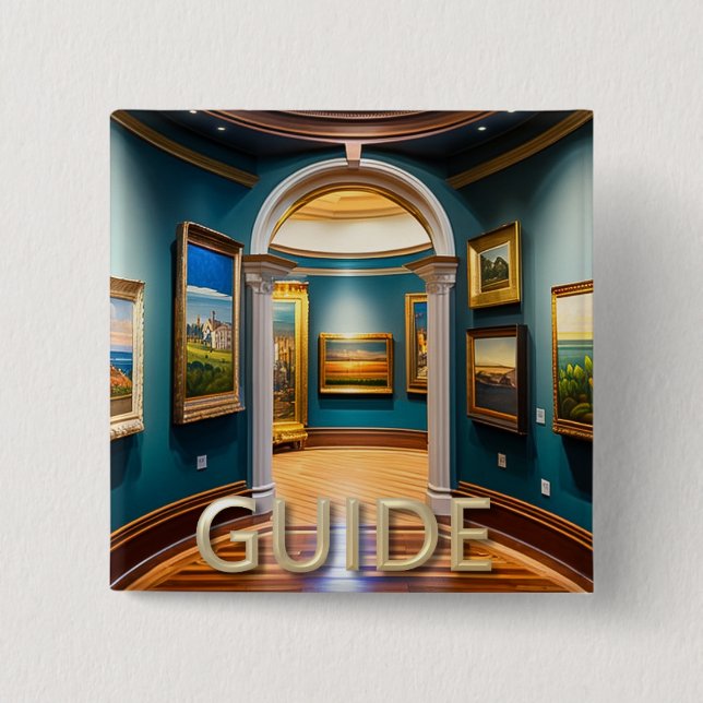 Personalized Museum Guide Button (Front)