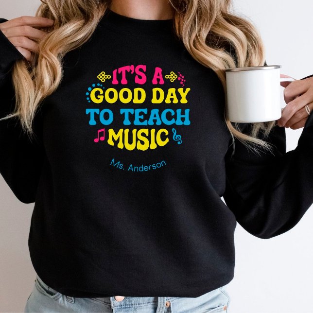 Personalized Music Teacher Colorful Sweatshirt (Creator Uploaded)