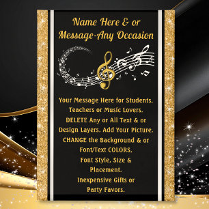 PERSONALIZED, Music Themed Party Favors, Music Magnet