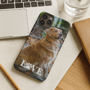 Personalized My Best Friend Photo Dog Love Paw Case-Mate iPhone Case