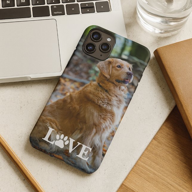 Personalized My Best Friend Photo Dog Love Paw Case-Mate iPhone Case (Creator Uploaded)
