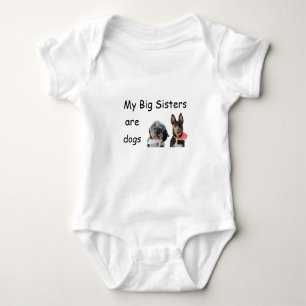 PERSONALIZED MY BIG SISTERS ARE DOGS Bodysuit